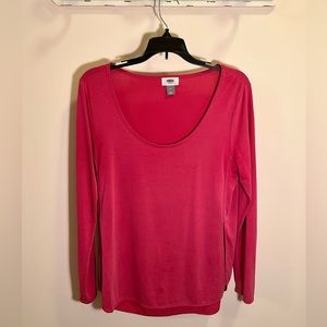 Old Navy long sleeve pink shirt